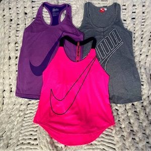 Nike/Puma Active Tanks (3)